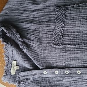 La Miel oversized shirt, blue
